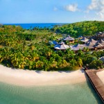 Necker Island is a 74-acre island in the British Virgin Islands; 1100 miles from Miami, Florida, 60 miles from Puerto Rico, 120 miles from St. Barts